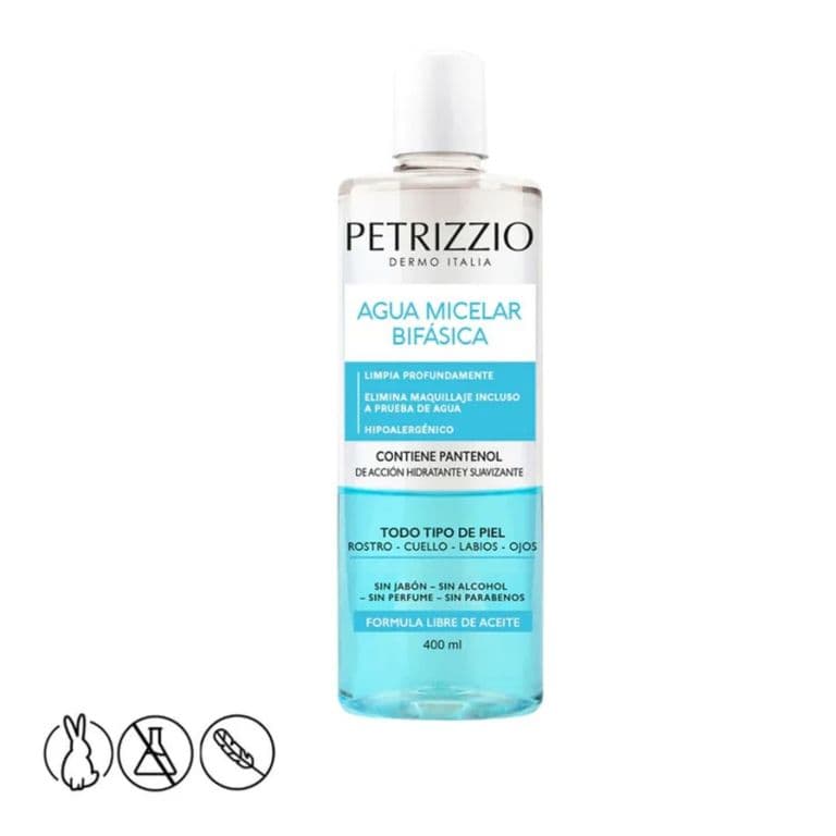 Agua Micelar Bifasica Petrizzio 400 ml