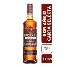 Ron Anejo Bacardi 38 980 cc 980 ML