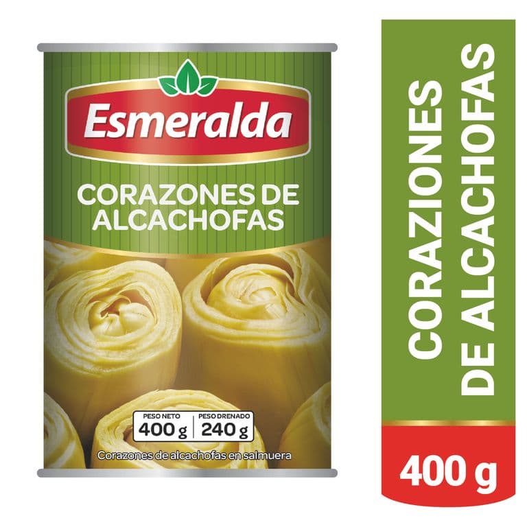 Corazones de Alcachofa Enteros Esmeralda 400 g