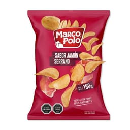 Papas Fritas Sabor Jamon Serrano Marco Polo 180 g
