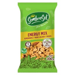 Mix Energy Almendras, Pasas y Mani Salado Sembrasol 300 g