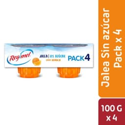 Pack Jalea Sabor Naranja Regimel 4 x 100 g