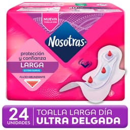 Toalla Femenina Larga Extra Suave Nosotras 24 Un