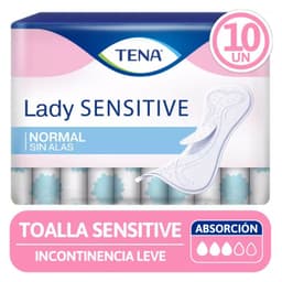 Toallas Femeninas Tena Lady Sensitive 10 Un