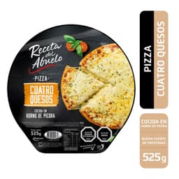 Pizza Refrigerada Cuatro Quesos Receta del Abuelo 525 g
