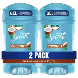 Pack Antitranspirante en Gel Invisible Coconut Secret 2 x 45 gr PACK 2 X 45 GR