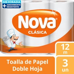 Toalla de Papel Nova Clasica 3 x 12 mts 3 UN
