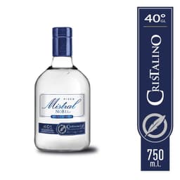 Pisco Mistral Nobel Cristalino 40 750 cc 750 ML