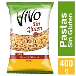 Pasta Fusilli sin Gluten Vivo 400 g