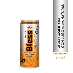 Agua Gasificada Ginger Maracuya Jengibre Bless 310 ml