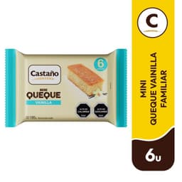 Pack Mini Queque Vainilla Castano 6 Un x 30 g 180 GR
