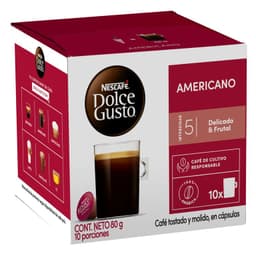Capsulas de Cafe Dolce Gusto Americano 10 Un