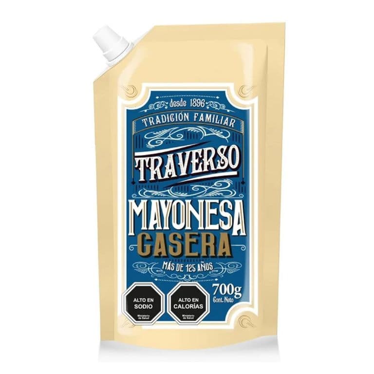 Mayonesa Casera Vintage Doypack Traverso 700 g