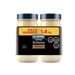Pack Mayonesa Artesana Hellmanns Supreme 2 x 735 g
