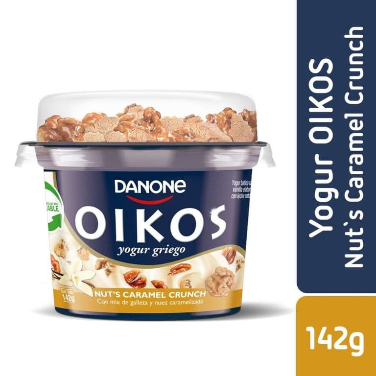 Yoghurt Griego Nuts Caramel Crunch Oikos 142 g