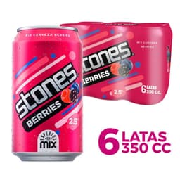 Pack Cervezas Stones Berries 2.5 6 x 350 ml
