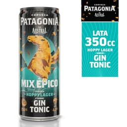 Cerveza Austral Patagonia Hoppy Lager Sabor Gin Tonic 4.7 350 ml