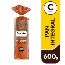 Pan de Molde Integral con Prebioticos Castano 600 g