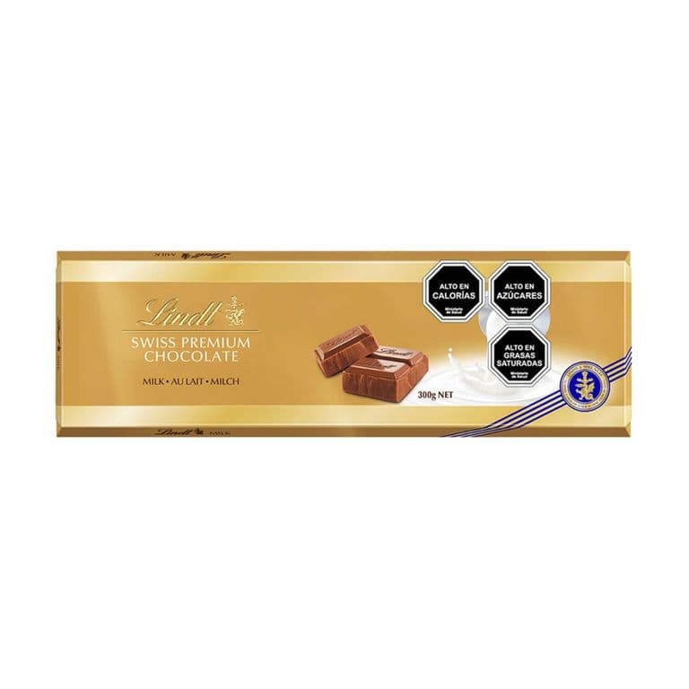 Chocolate con Leche en Barra Gold Lindt 300 g
