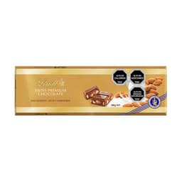 Chocolate en Barra Leche y Almendras Gold Lindt 300 g