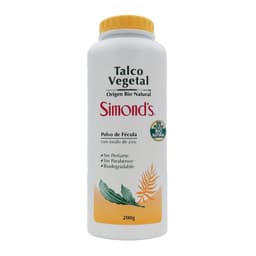 Talco Vegetal Frasco Simonds 200 g