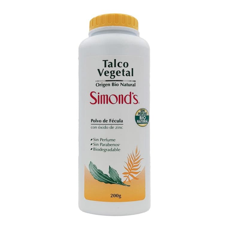 Talco Vegetal Frasco Simonds 200 g