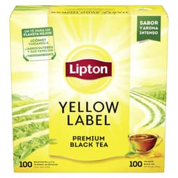 Te Negro Yellow Label Lipton 100 Un