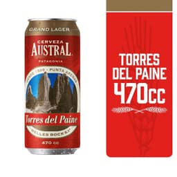 Cerveza Lager Torres del Paine Austral Lata 6.1 470 ml