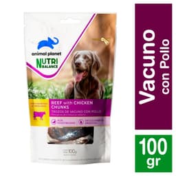 Snack para Perros Trozos de Vacuno con Pollo Animal Planet 100 g