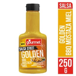 Salsa BBQ Mostaza Miel Street Golden Gourmet 250 g