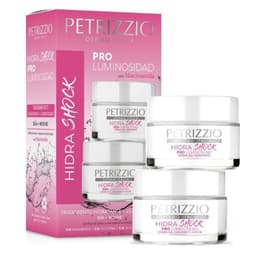 Pack Crema Facial Hidra Shock Pro Luminosidad Dia + Noche Petrizzio 50 GR + 50 GR