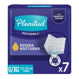 Ropa Interior Desechable Pants Nocturnos G/XG Plenitud 7 un