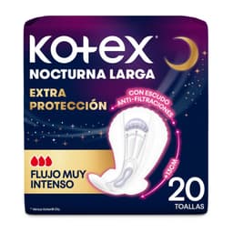 Toallas Higienicas Nocturnas Kotex Extra Proteccion 20 Un