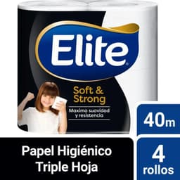 Papel Higienico Elite Soft & Strong 4 x 40 mts 4 UN