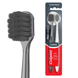 Pack Cepillos de Dientes Colgate Pro Cuidado Charcoal 2 Un