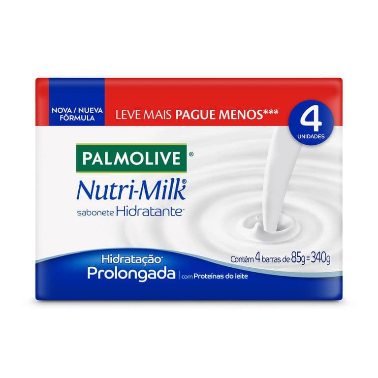 Pack Jabon de Tocador Palmolive Nutri Milk Hidratacion Prolongada 4 x 85 g
