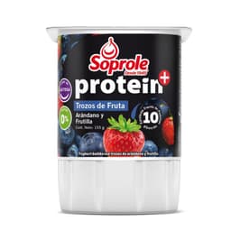 Yoghurt Protein Trozos de Arandanos y Frutilla Soprole 155 g