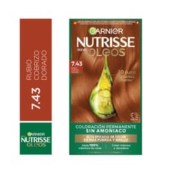 Tintura Nutrisse Oleos 7.43 Rubio Cobrizo Dorado 160 g