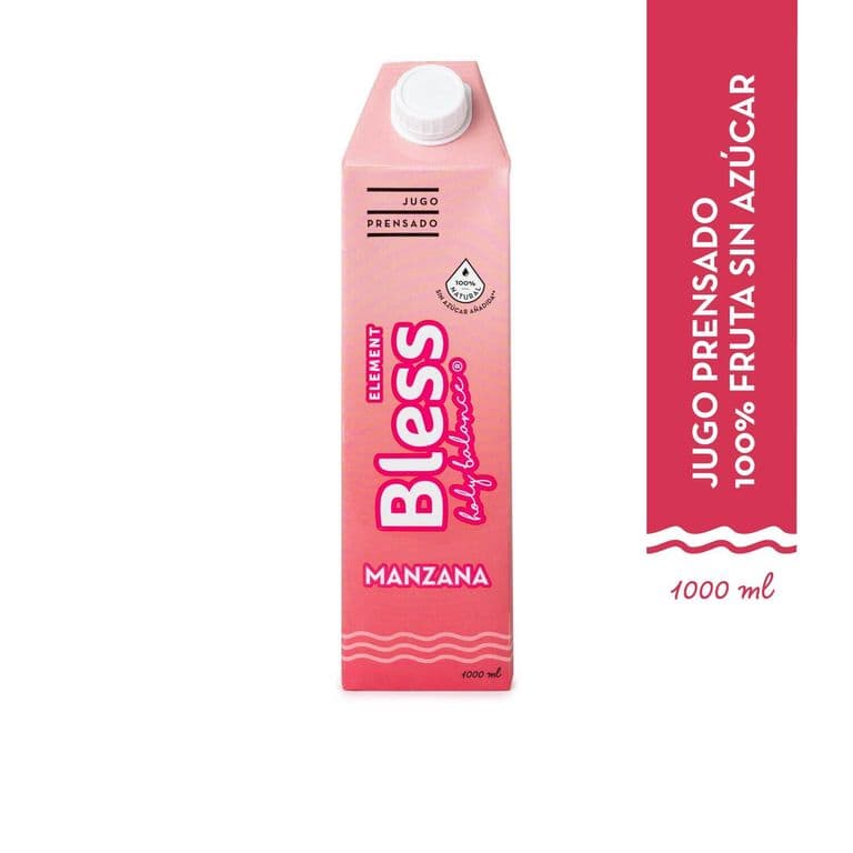 Jugo Prensado Bless Element Manzana 1 L 1 LT