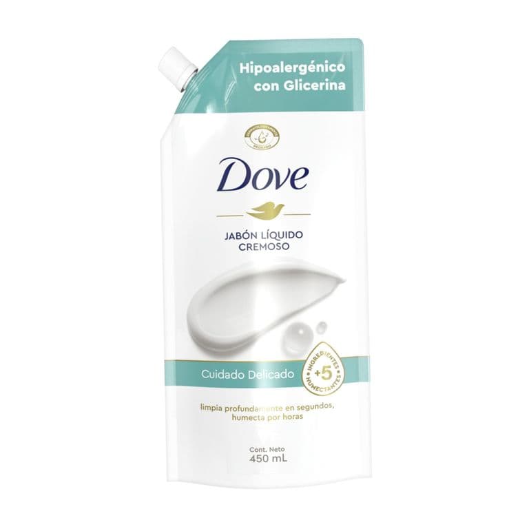 Jabon Liquido Hipoalergenico Cuidado Delicado Dove 450 ml