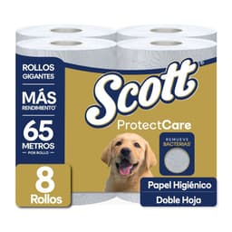 Papel Higienico Scott  Protect Care Doble Hoja 8 x 65 mts 8 UN