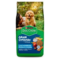 Alimento para Perros Cachorros Dog Chow Carne, Pollo, Frutas y Leche 3 Kg