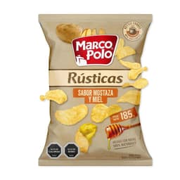 Papas Fritas Rusticas Sabor Mostaza y Miel Marco Polo 185 g
