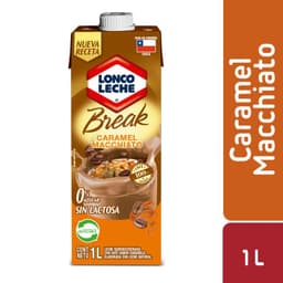 Leche Semidescremada con Cafe Break Sabor Caramelo Macchiato Loncoleche 1 lt