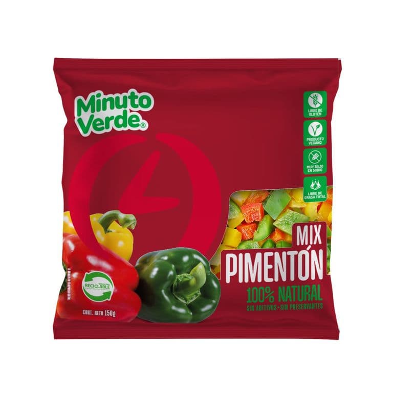 Mix Pimenton Trozos Congelados Minuto Verde 150 g
