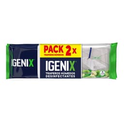 Pack Traperos Humedos Desinfectantes Manzana Verde Igenix 2 x 8 Un