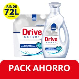 Pack Detergente Liquido Expert Botella 1.8 lt + Doypack Drive 1.8 lt PACK 2X1.8 LT