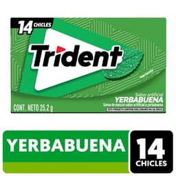 Chicles Sabor Yerbabuena Trident 25.2 g