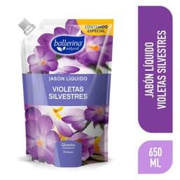 Jabon Liquido Ballerina Violetas Silvestres Doypack 650 ml