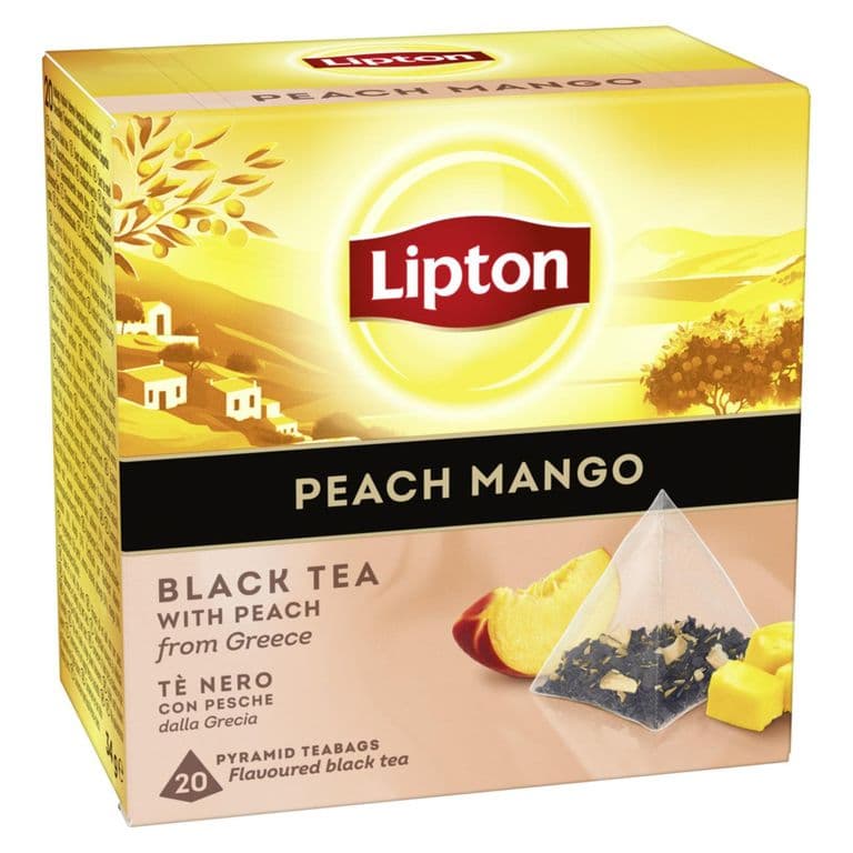 Te Negro Lipton Mango 20 Bolsitas Piramides 20 UN